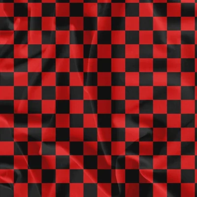 Balónová sukně „Half & Half“ kostkovaná červená